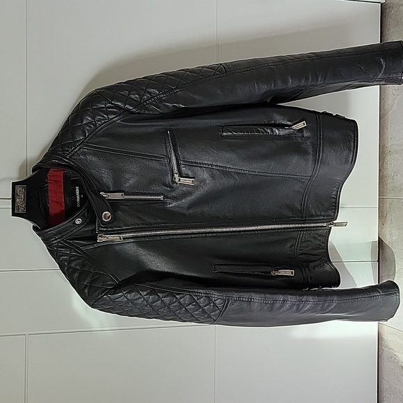 Dsquared2 leather jacket s48 - Picture 3 of 5